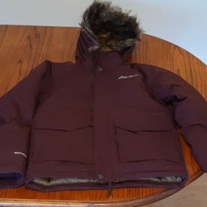 Maroon parka